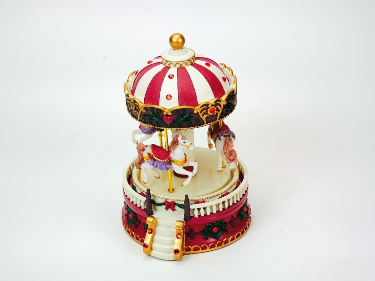 CAROUSEL ΚΟΚΚΙΝΟ ΣΤΡΟΓ.ΟΡΟΦΗ 19cm