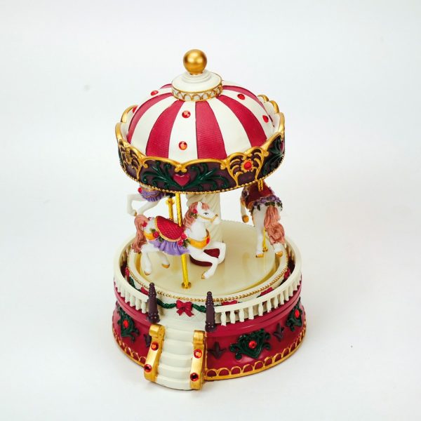CAROUSEL ΚΟΚΚΙΝΟ ΣΤΡΟΓ.ΟΡΟΦΗ 19cm
