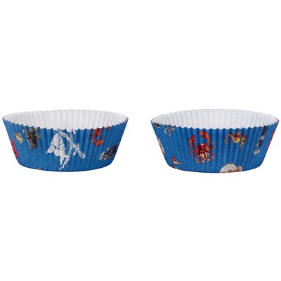 MUFFIN CUPS SHARKY SET60*Dis.