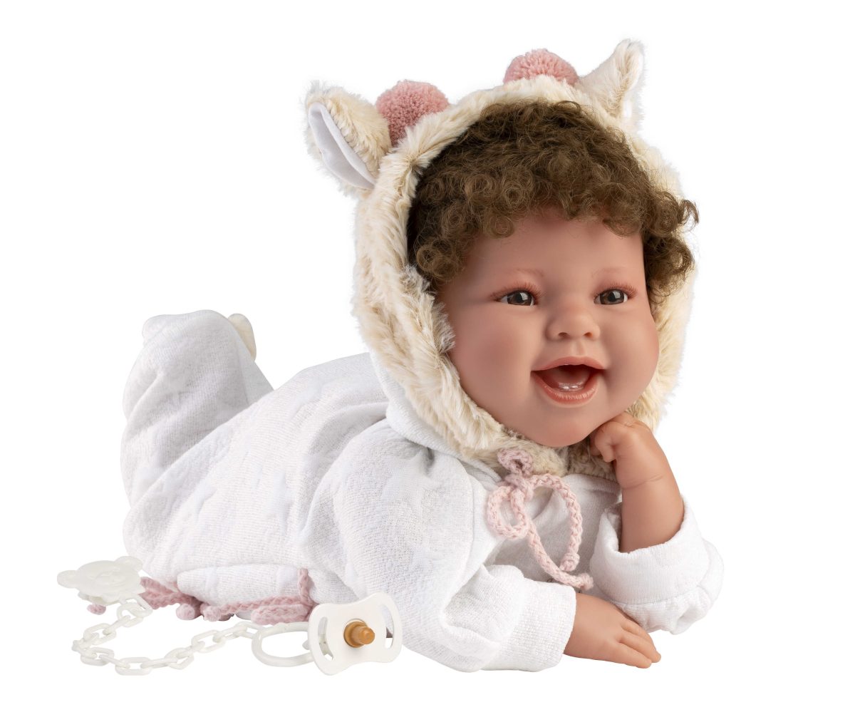 NEWBORN ΚΟΡΙΤΣΙ 44cm ΓΕΛΙΟ ΚΑΜΗΛΟΠΑΡΔΑΛΗ