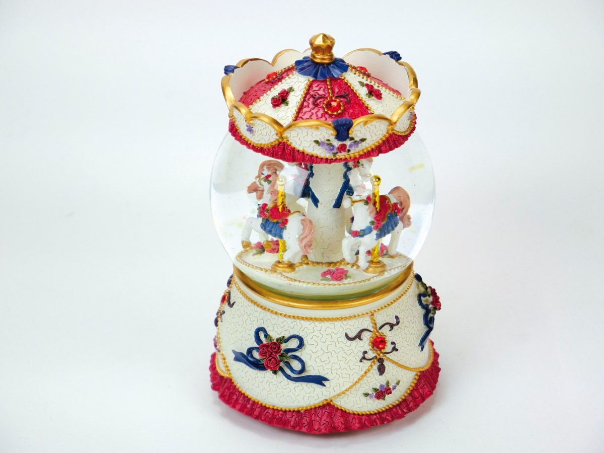 ΧΙΟΝΛΑ CAROUSEL ΚΟΚΚΙΝΟ 3 ΑΛΟΓΑ 17cm