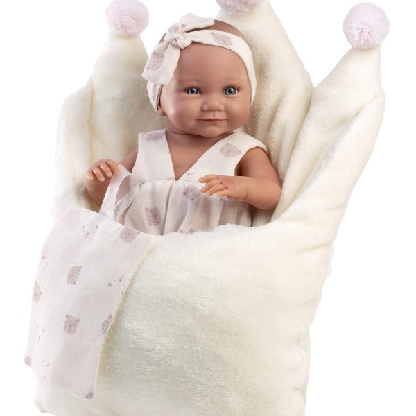 NEWBORN ΣΚΛΤ 40cm ΛΕΥΚΟ SLEEPING BAG ΚΟΡΩΝΑ