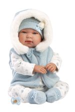 NEWBORN ΜΚ 44cm ΣΙΕΛ ΦΟΡΜΑ ΑΜΑΝΙΚΟ ΓΙΛΕΚΟ ΚΛΑΜΑ