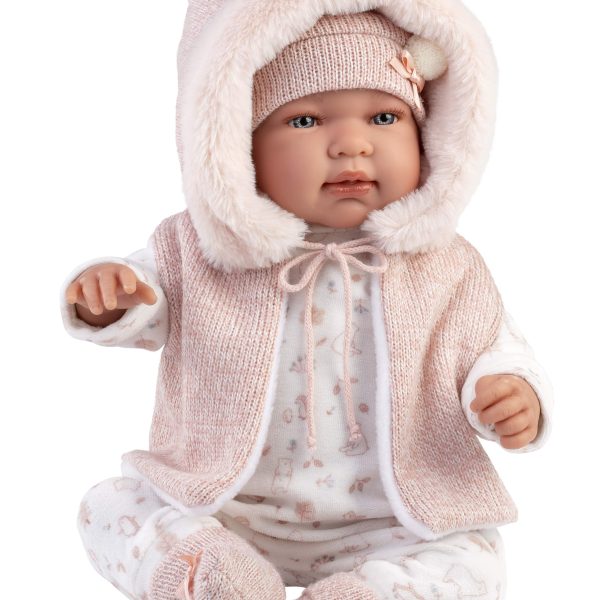 NEWBORN ΜΚ 42cm ΡΟΖ ΦΟΡΜΑ ΑΜΑΝΙΚΟ ΓΙΛΕΚΟ ΚΛΑΜΑ